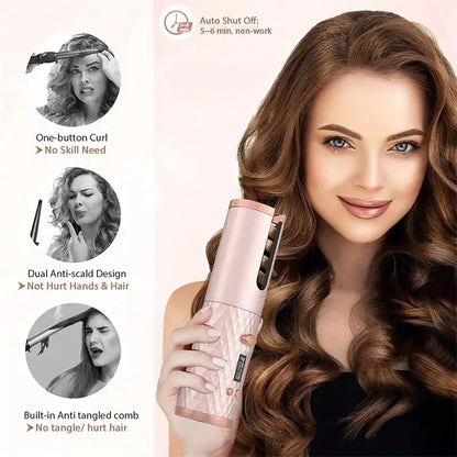 Effortless Cordless Hair Curler
