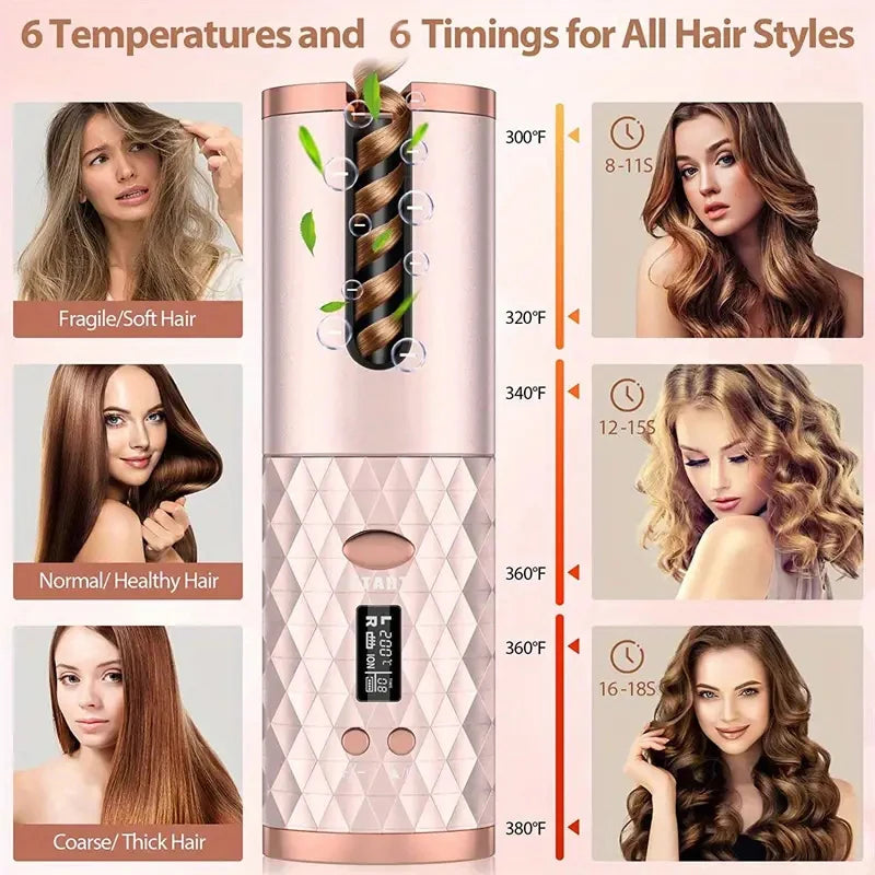 Effortless Cordless Hair Curler