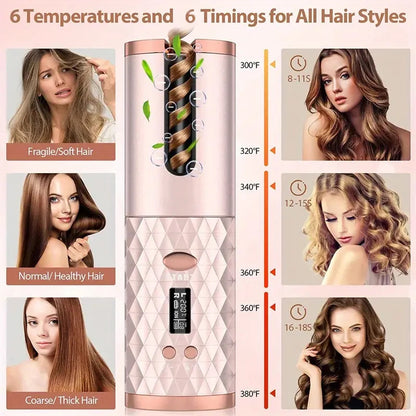 Effortless Cordless Hair Curler
